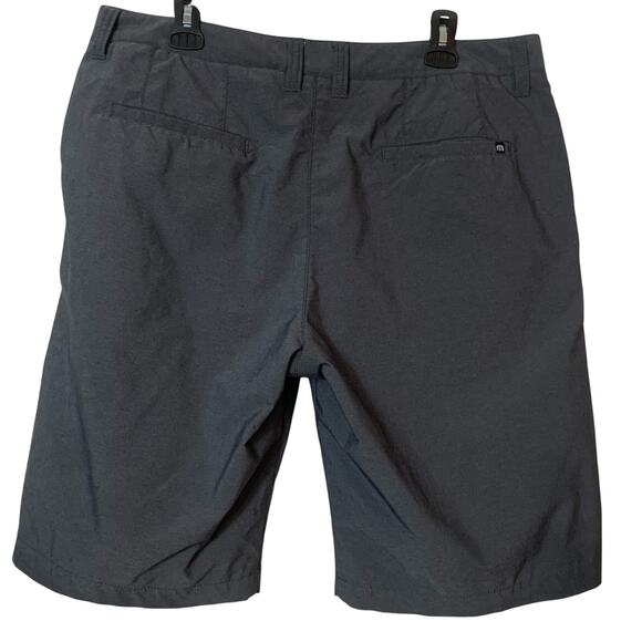 Travis Mathew Men's 36 Stretch Golf Performance Nylon Blend Shorts Charcoal Grey - Picture 2 of 13